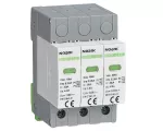 Ex9UEP1+2 6.25R 3P 1000 EU Ogr. przepięć SPD Ex9UEP z wbudowanym stykiem pomoc. typ I+II, 1000 V DC, 3 moduły szer., dla uziemionych systemów PV