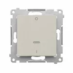 Simon 54 WMDL-021xxx-042 Łącznik dwubiegunowy z podświetleniem LED (moduł) 10AX, 250V~, szybkozłącza; kaszmirowy