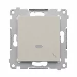 Simon 54 WMDL-061XXX-042 Łącznik schodowy z podświetleniem LED (moduł) 10AX, 250V~, szybkozłącza; kaszmirowy