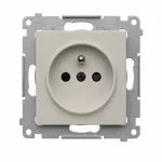 Simon 54 WMDW-0011SX-042 Gniazdo wtyczkowe z uziemieniem i przesłonami (moduł) 16A, 250V~, szybkozłącza; kaszmirowy
