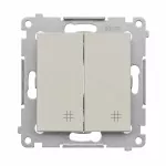 Simon 54 WMDL-0702xx-042 Łącznik krzyżowy podwójny (moduł) 10AX, 250V~, szybkozłącza; kaszmirowy