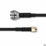 Qoltec Kabel koncentryczny RG58 | N Żeński | RP-SMA Męski | 1m