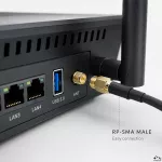 Qoltec Kabel koncentryczny RG58 | N Żeński | RP-SMA Męski | 1m