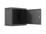 SZAFA INSTALACYJNA RACK WISZĄCA 19" 9U 540X350 CZARNA DRZWI PEŁEN METAL LANBERG (FLAT PACK)