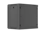 SZAFA INSTALACYJNA RACK WISZĄCA 19" 9U 540X350 CZARNA DRZWI PEŁEN METAL LANBERG (FLAT PACK)