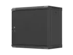 SZAFA INSTALACYJNA RACK WISZĄCA 19" 9U 540X350 CZARNA DRZWI PEŁEN METAL LANBERG (FLAT PACK)