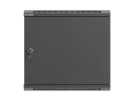 SZAFA INSTALACYJNA RACK WISZĄCA 19" 9U 540X350 CZARNA DRZWI PEŁEN METAL LANBERG (FLAT PACK)