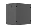 SZAFA INSTALACYJNA RACK WISZĄCA 19" 9U 540X350 CZARNA DRZWI PEŁEN METAL LANBERG (FLAT PACK)