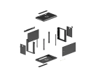 SZAFA INSTALACYJNA RACK WISZĄCA 19" 9U 540X350 CZARNA DRZWI PEŁEN METAL LANBERG (FLAT PACK)