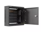 SZAFA INSTALACYJNA TPR 10" Z PŁYTĄ MESH 340X340X140 CZARNA LANBERG (ZŁOŻONA)