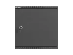 SZAFA INSTALACYJNA TPR 10" Z PŁYTĄ MESH 340X340X140 CZARNA LANBERG (ZŁOŻONA)