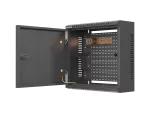 SZAFA INSTALACYJNA TPR 10" Z PŁYTĄ MESH 340X340X140 CZARNA LANBERG (ZŁOŻONA)