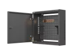 SZAFA INSTALACYJNA TPR 10" Z PŁYTĄ MESH 400X400X140 CZARNA LANBERG (ZŁOŻONA) 
