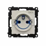Simon 55 WMDW-TGD1CZ-142 Gniazdo DATA z kluczem uprawniającym (moduł) 16 A, 250 V~, szybkozłącza; Kaszmirowy