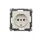 Simon 55 WMDW-021111-142 Gniazdo Schuko z przesłonami (moduł) 16 A, 250 V~, szybkozłącza; Kaszmirowy