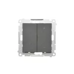 Simon 55 GO WMDS-TESRGB1W-143 Ściemniacz do pasków RGBW 12-24 V, 4 kanałowy, sterowany smartfonem [Wi-Fi] - DIMMER RGB (moduł); Aluminium mat