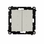 Simon 55 WMDL-TEW2-142 Łącznik elektroniczny podwójny z funcją przycisku lub łącznika czasowego, 2x10 A, 230 V (moduł); Kaszmirowy