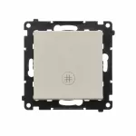 Simon 55 WMDL-0104Lx-142 Łącznik krzyżowy z podświetleniem LED – piktogram schody (moduł) 10 AX, 250 V~, szybkozłącza; Kaszmirowy