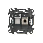 Simon 24 WS24P-2430599-030 Gniazdo komputerowe pojedyncze RJ45 kategoria 6, ekranowane z przesłoną przeciwkurzową (moduł); biały