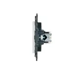 Simon 24 WS24P-2430595-030 Gniazdo komputerowe RJ45 kategoria 5e + telefoniczne RJ11 (moduł); biały