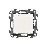 Simon 24 WS24P-NESL1XX-011 Ściemniacz do LED ściemnialnych, klawiszowy, 15-200 W, 230 V (moduł); biały