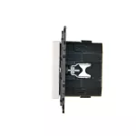 Simon 24 WS24P-NESL1XX-011 Ściemniacz do LED ściemnialnych, klawiszowy, 15-200 W, 230 V (moduł); biały