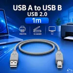 Qoltec Kabel USB 2.0 A męski | B męski | 1m