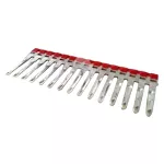 PTP/2/30/R Mostek wciskany 30-polowy izolowany (czerwony)