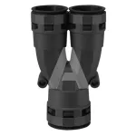 Rozdzielnik montażowy typu Y do łączenia peszli ND17 + 2xND12, czarny