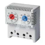 Termostat podwójny do ogrzewania i chłodzenia THRV22, 0 do +60stC NC, 0 do +60stC NO, IP20, UL