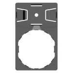 PTD225A Uchwyt fi22,5mm do tabliczek 15x27mm, przylepny (270 szt.)