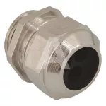 Dławnica mosiężna niklowana M32 z 4 przepustami , fi7,0-9,0mm, dł.gwintu 8mm