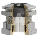 Dławnice mosiądz niklowany ultraFLAT M20x1.5 średnica przewodu fi 8.0-10.5mm