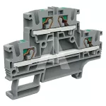 EFD.4/GR Złącze push-in 4mm^2, 2-piętrowe, szare