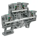 EFD.4/E/GR Złącze push-in 4mm^2, 2-piętrowe z PE, szare