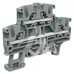 EFD.2/E/GR Złącze push-in 2,5mm^2, 2-piętrowe z PE, szare