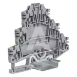 HDE.2/GR Złącze sprężynowe 2,5mm^2, 3-piętrowe z PE, szare