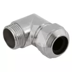 Dławnica mosiężna niklowana kątowa M40x1,5 fi24,0-33,0mm dł.gwintu 10mm