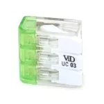 UC03 Złączka instalacyjna 4mm2, 3-polowa z dzwignią