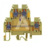 DAS.4/T Złącze śrubowe 4mm^2, 2-piętrowe z LED + rezystor, beżowe
