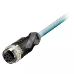 Przewód ze złączem M12, PVC, szary, 10 m / 05.00.6041.8211.010M