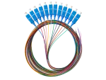 Pigtail SM 1J 9/125 wtyk SC dł. 2 m "EASY STRIP" opak. 12 szt. wielokolorowe ALANTEC