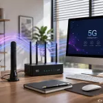 Qoltec Antena 5G LTE dookólna DUAL | 8dBi | Wewnętrzna