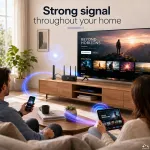 Qoltec Antena 5G LTE dookólna DUAL | 8dBi | Wewnętrzna
