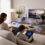 Qoltec Antena 5G LTE dookólna DUAL | 8dBi | Wewnętrzna