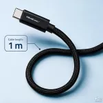 Qoltec Kabel USB-C |  USB-C | 240W | QC 5.0 |  PD | 1m | Czarny