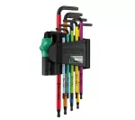 WERA TORX 9szt. MULTICOLOR T8-T40, Z OTWOREM
