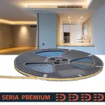 Taśma LED Premium Low Brightness | CRI90 | Ciepła biała 3000K | 24V | 384 LED/m | 350lm/m | COB | Rolka 50m | 3 lata gwarancji
