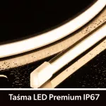 Taśma LED Premium 24V 320led/m COB 10W/m  4000K IP67 700lm/m 10mm CRI90 3Y 50m