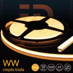 Taśma LED Premium 24V 320led/m WCOB       10W/m 3000K IP62 1400lm/m 8mm CRI90 5Y 5m